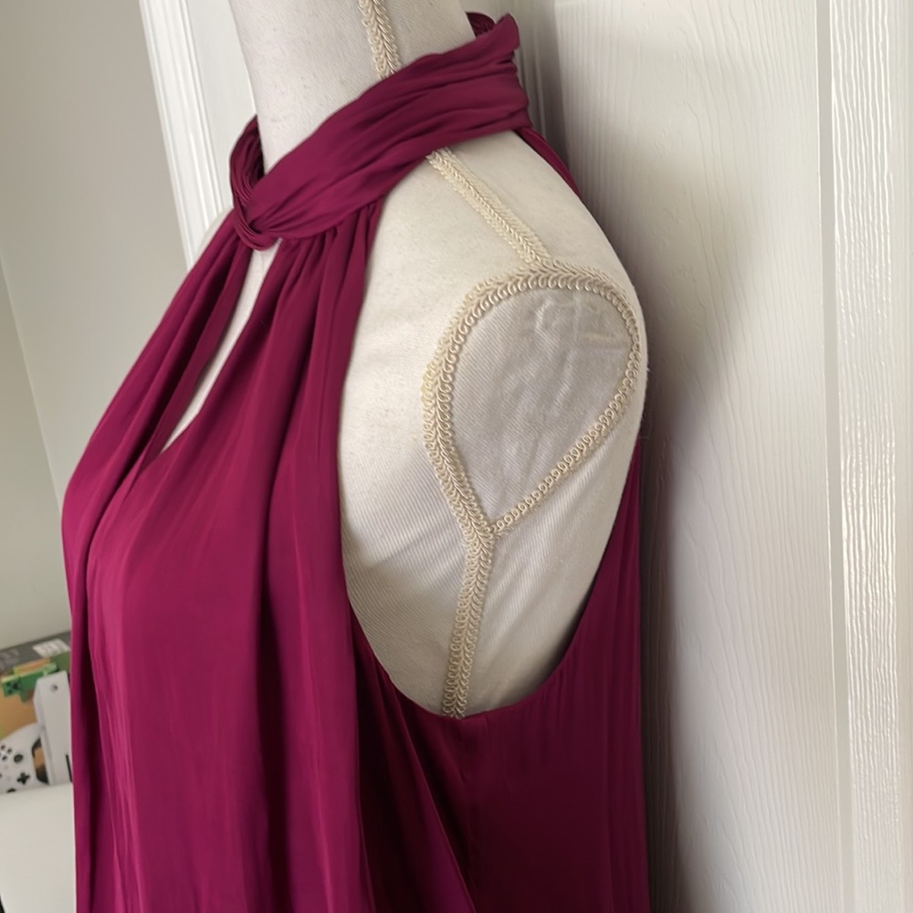 Banana Republic Women’s Blouse Top Fuschia Sleeveless Sz Large NWT - Picture 4 of 9
